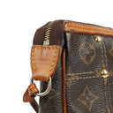 Louis Vuittom Monogram Coated Canvas Riveting Limited Edition Pochette Accessories Clutch Bag