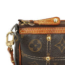 Louis Vuittom Monogram Coated Canvas Riveting Limited Edition Pochette Accessories Clutch Bag