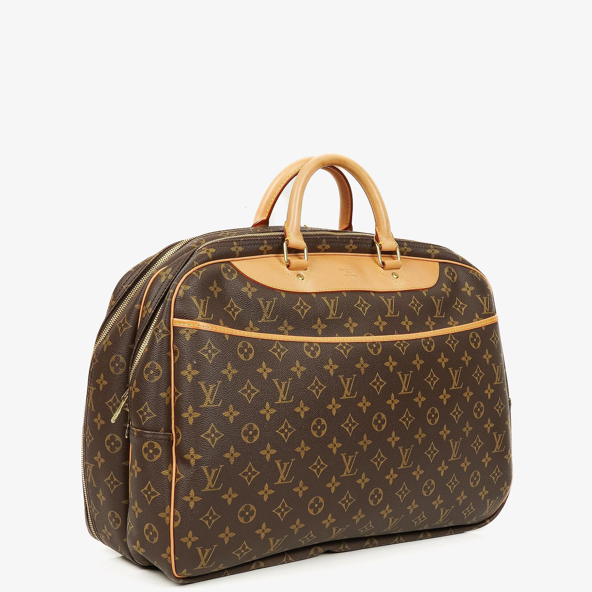 Louis Vuitton Alize 45 Two Compartments Monogram Canvas Travel Bag