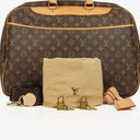 Louis Vuitton Alize 45 Two Compartments Monogram Canvas Travel Bag