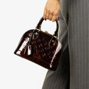 Louis Vuitton Alma BB Amarante Monogram Vernis Leather Handbag