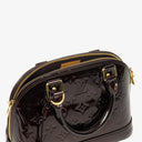 Louis Vuitton Alma BB Amarante Monogram Vernis Leather Handbag