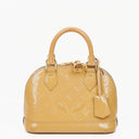 Louis Vuitton Alma BB Beige Monogram Vernis Leather Handbag