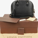 Louis Vuitton Alma BB Black EPI Leather Handbag