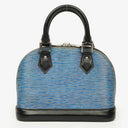 Louis Vuitton Alma BB Blue Denim EPI Leather Handbag