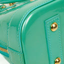 Louis Vuitton Alma BB Blue Lagon Monogram Vernis Leather Handbag