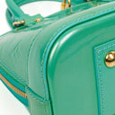 Louis Vuitton Alma BB Blue Lagon Monogram Vernis Leather Handbag
