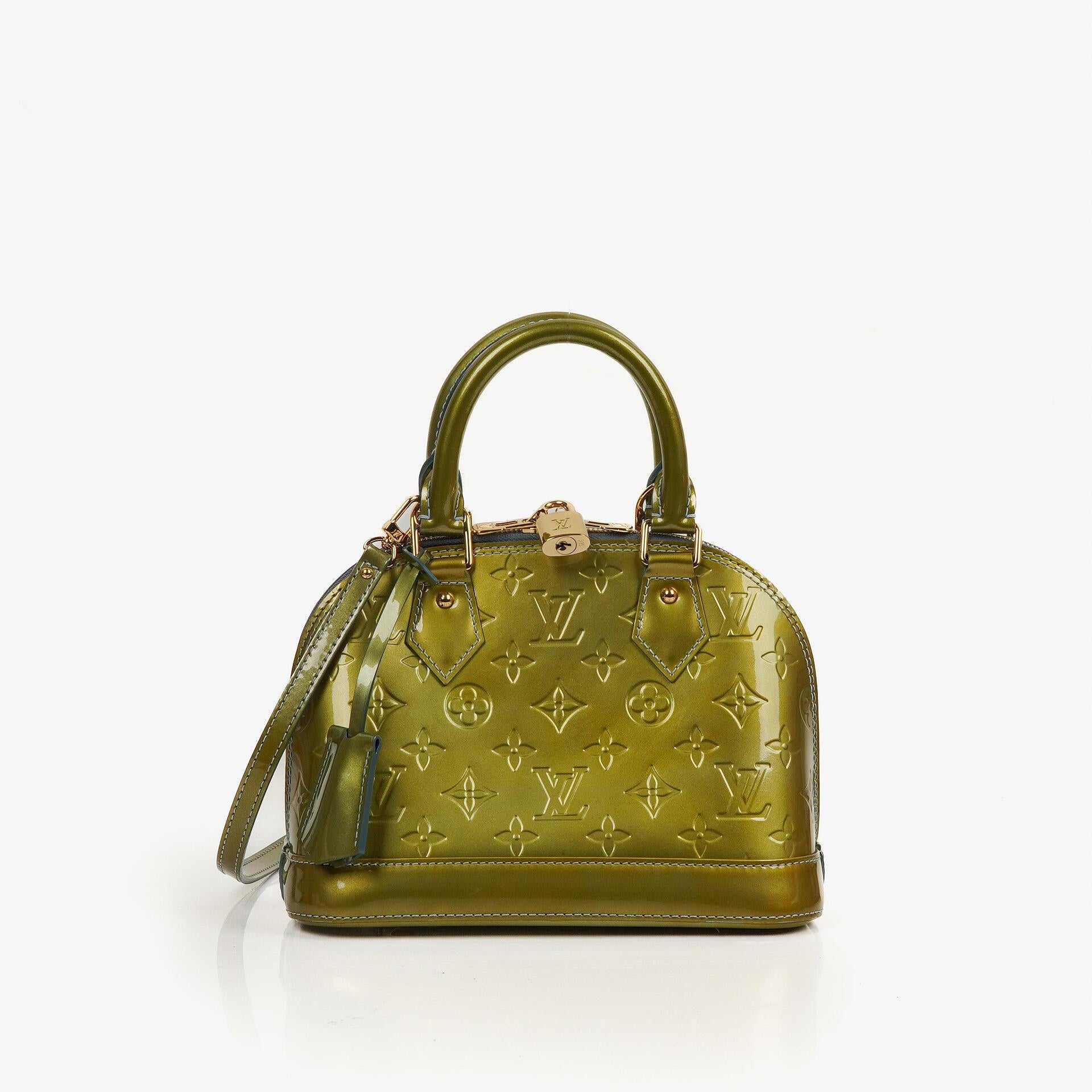 Louis Vuitton Alma BB Givre Monogram Vernis Leather Bag, 2011