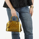 Louis Vuitton Alma BB Givre Monogram Vernis Leather Bag