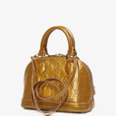 Louis Vuitton Alma BB Gold Poudre Monogram Vernis Leather Handbag