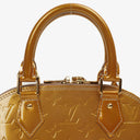 Louis Vuitton Alma BB Gold Poudre Monogram Vernis Leather Handbag