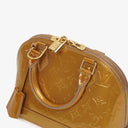 Louis Vuitton Alma BB Gold Poudre Monogram Vernis Leather Handbag