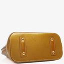 Louis Vuitton Alma BB Gold Poudre Monogram Vernis Leather Handbag