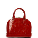 Louis Vuitton Alma BB Pomme D'Amour Monogram Vernis Leather Handbag