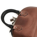 Louis Vuitton Alma BB Rose Cuivre Monogram Vernis Leather Handbag