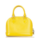 Louis Vuitton Alma BB Yellow EPI Leather Handbag