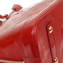 Louis Vuitton Alma MM Rose Indien Monogram Vernis Leather Bag