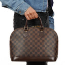Louis Vuitton Alma PM Damier Ebene Canvas Handbag