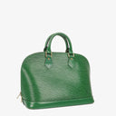 Louis Vuitton Alma PM Green EPI Leather Handbag