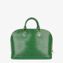 Louis Vuitton Alma PM Green EPI Leather Handbag