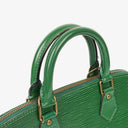 Louis Vuitton Alma PM Green EPI Leather Handbag
