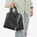 Louis Vuitton Alma PM In Black EPI Leather Handbag