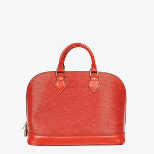 Sac à main Louis Vuitton Alma PM en cuir EPI rouge
