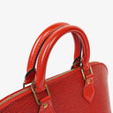 Louis Vuitton Alma PM In Red EPI Leather Handbag