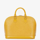 Louis Vuitton Alma PM Yellow EPI Leather Bag