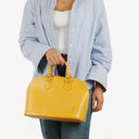 Louis Vuitton Alma PM Yellow EPI Leather Bag
