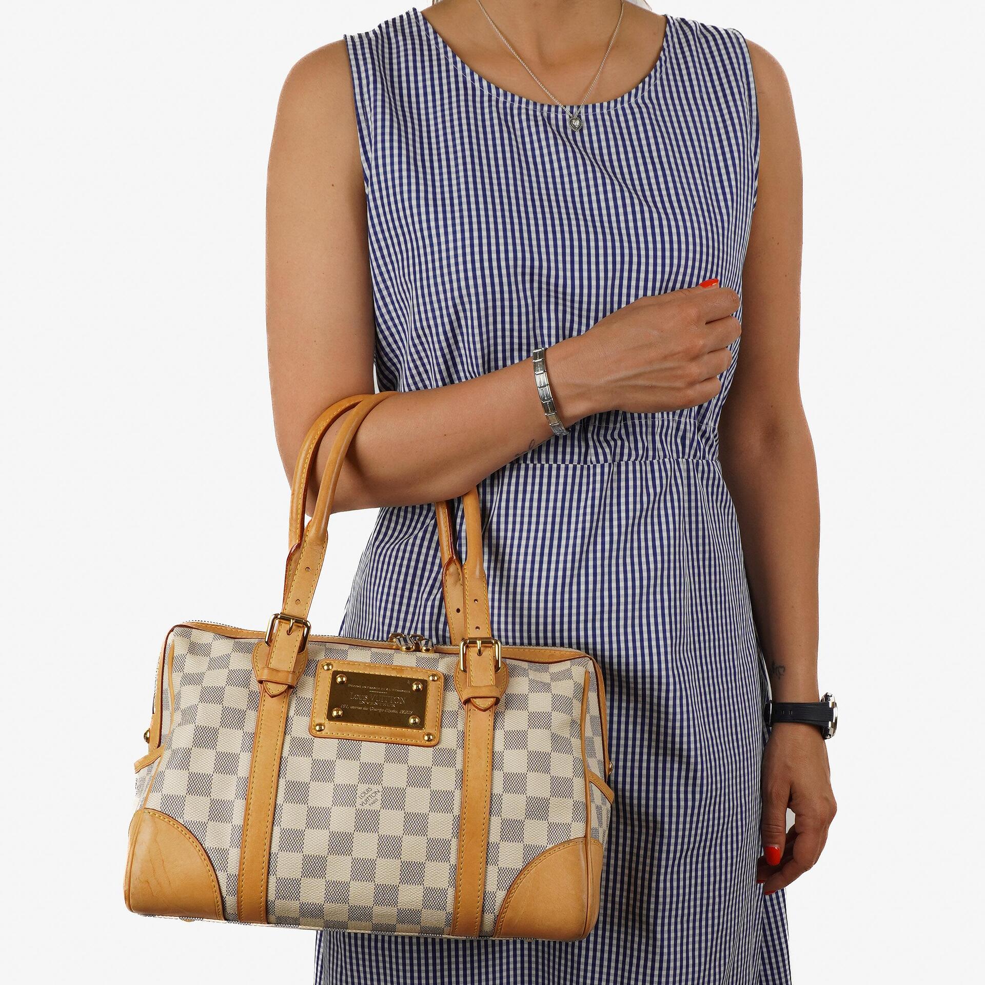Louis Vuitton Berkeley Damier Azur Coated Canvas Bag