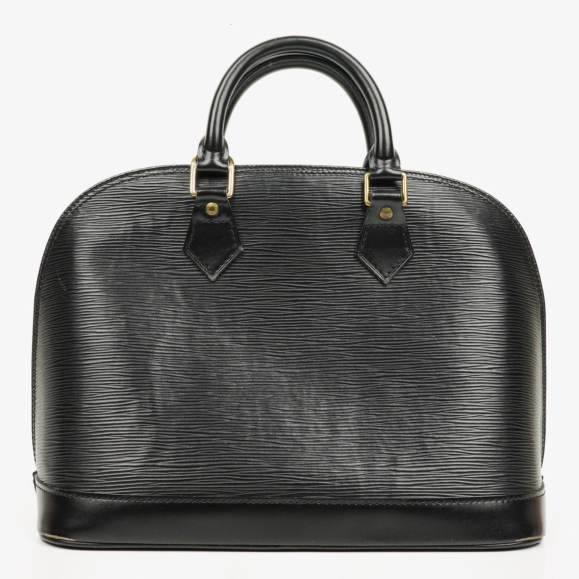 Louis Vuitton Black Epi Leather Alma PM Handbag