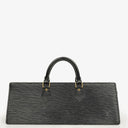 Louis Vuitton Black EPI Leather Sac Triangle Bag
