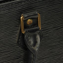Louis Vuitton Black EPI Leather Sac Triangle Bag