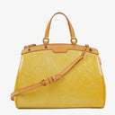 Louis Vuitton Brea MM Citrine Monogram Vernis Bag