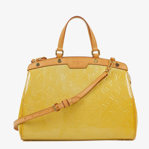 Louis Vuitton Brea MM Citrin Monogram Vernis Tasche