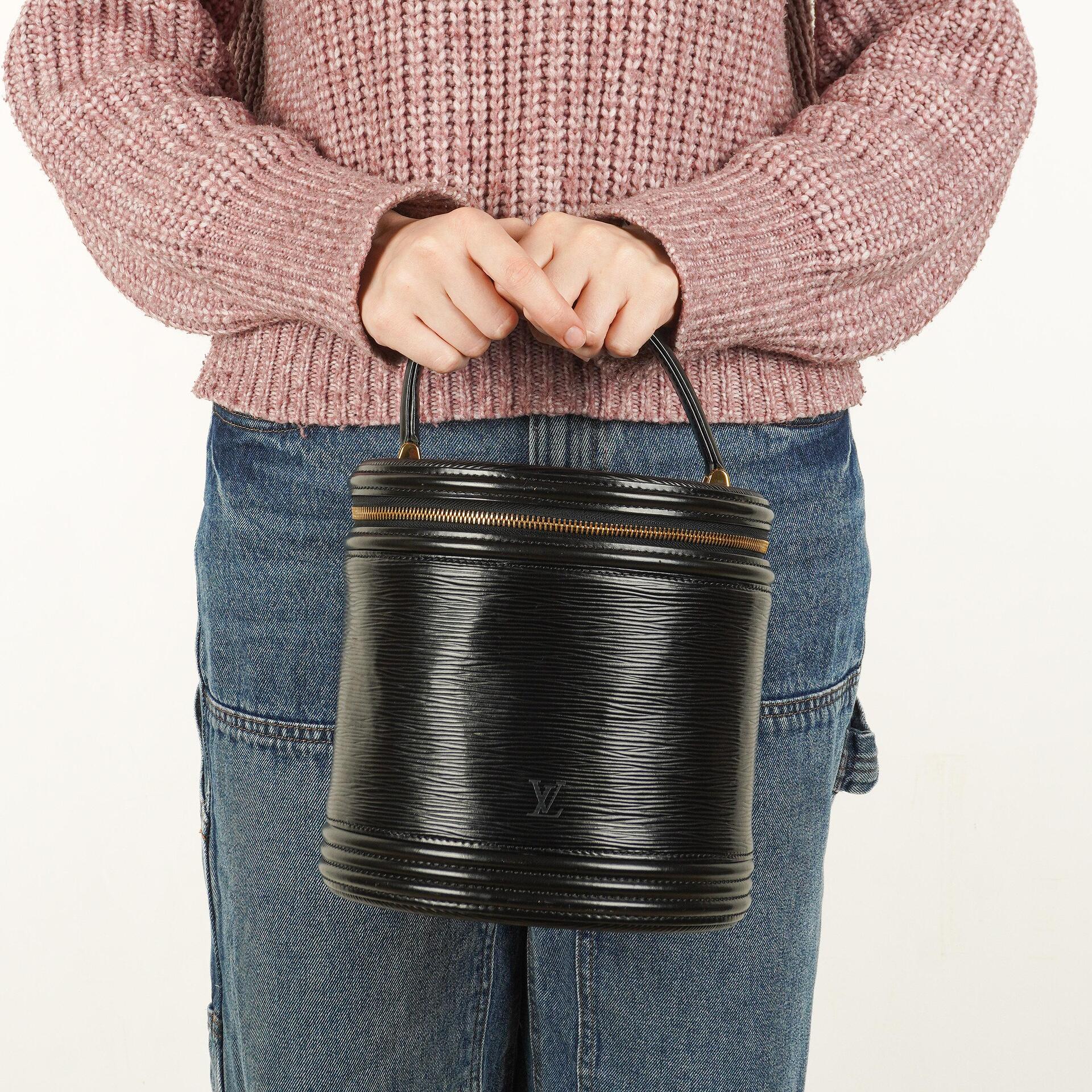 Louis Vuitton Cannes Black EPI Leather Bag