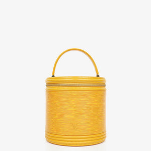 Sac Louis Vuitton Cannes en cuir EPI jaune