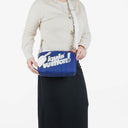 Louis Vuitton City Keepall Everyday In Blue And White Shoulder Bag