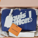 Louis Vuitton City Keepall Everyday In Blue And White Shoulder Bag