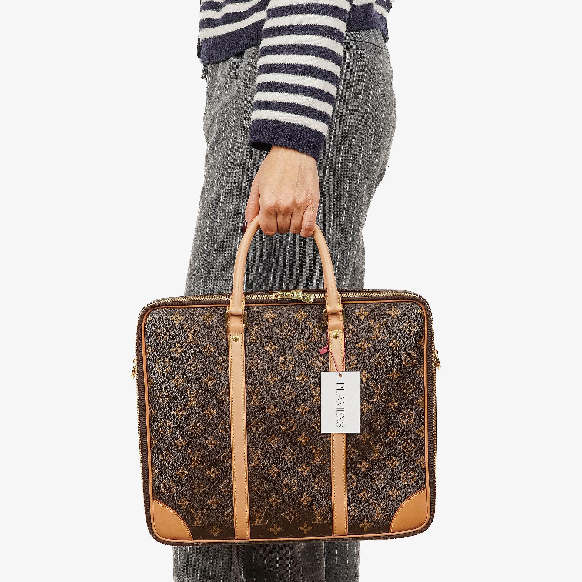 Louis Vuitton Cupertino Monogram Canvas Briefcase Bag