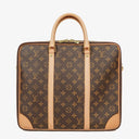 Louis Vuitton Cupertino Monogram Canvas Briefcase Bag