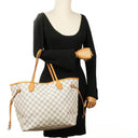 Louis Vuitton Damier Azur Coated Neverfull MM Tote Bag