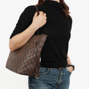 Louis Vuitton Damier Ebene Coated Canvas Neverfull MM Tote Bag