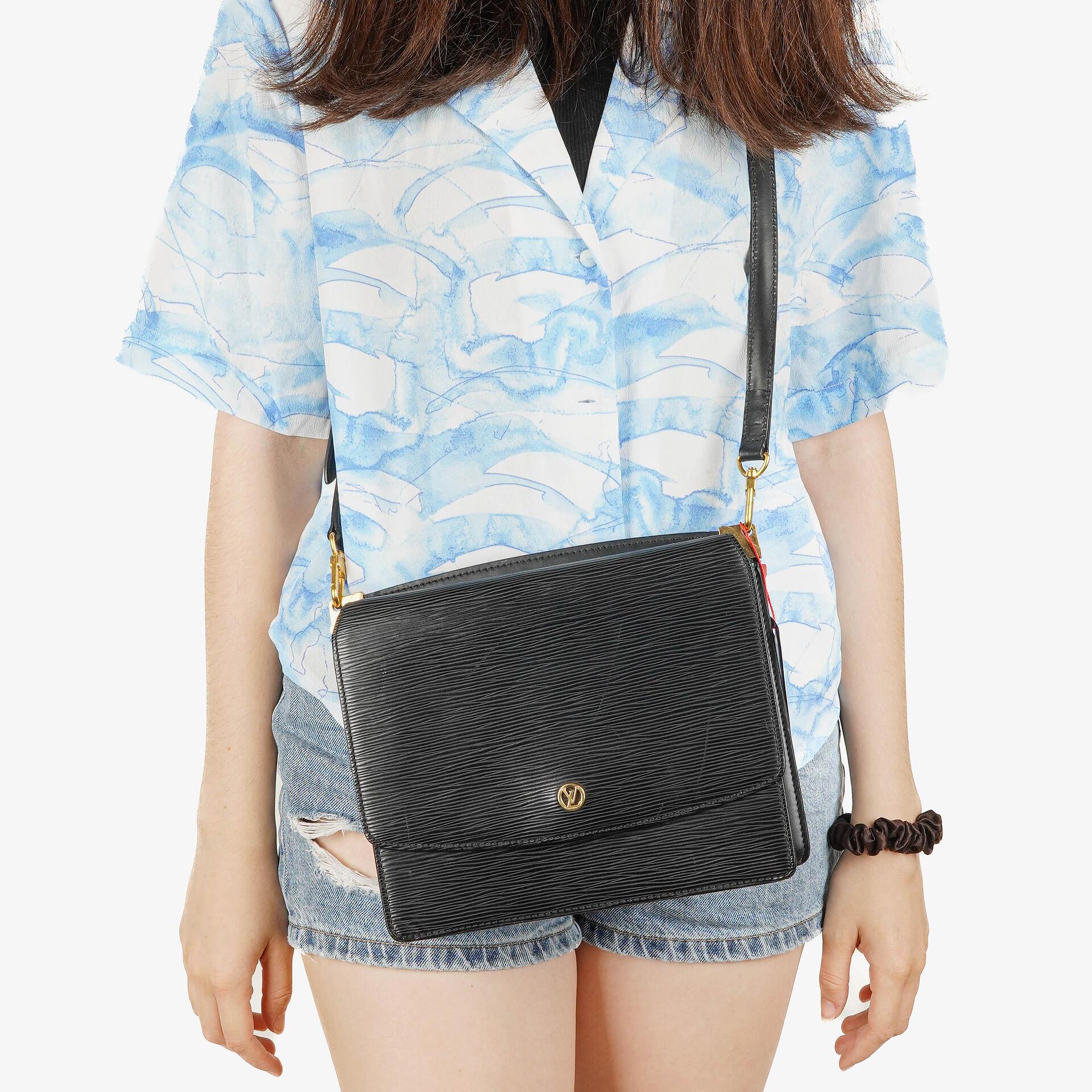 Louis Vuitton Grenelle Black EPI Leather Bag