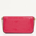 Louis Vuitton Hot Pink Vernis Chain Wallet Felicie Pochette