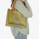 Louis Vuitton Houston Green Vernis Shoulder Bag