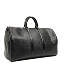 Louis Vuitton Keepall 45 Black EPI Leather Travel Bag