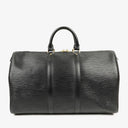 Louis Vuitton Keepall 45 Black EPI Leather Travel Bag