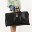 Louis Vuitton Keepall 45 Black EPI Leather Travel Bag